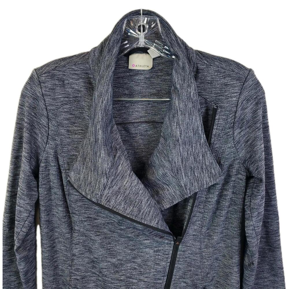 Athleta Intention Gray Heathered Assymetrical Ath… - image 2